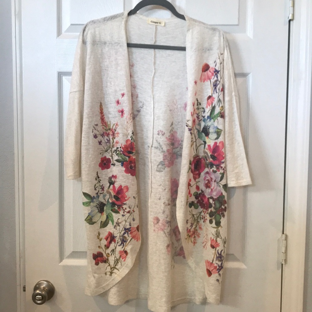 Floral Lightweight Summer Cardigan